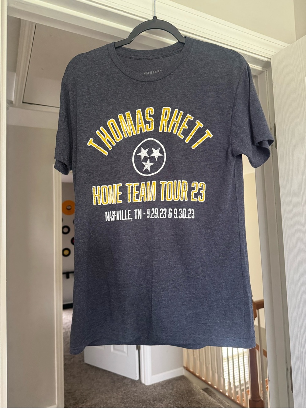 Thomas Rhett Home Team Tour 23 Charcoal Short Sleeve Tee